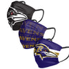 NFL Mens Matchday 3 Pack Face Covers - Pick Your Team!