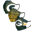 NFL Mens Matchday 3 Pack Face Covers - Pick Your Team!