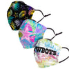 Dallas Cowboys NFL Neon Floral 3 Pack Face Cover