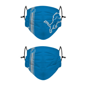 Detroit Lions NFL Gameday 2 Pack Face Cover