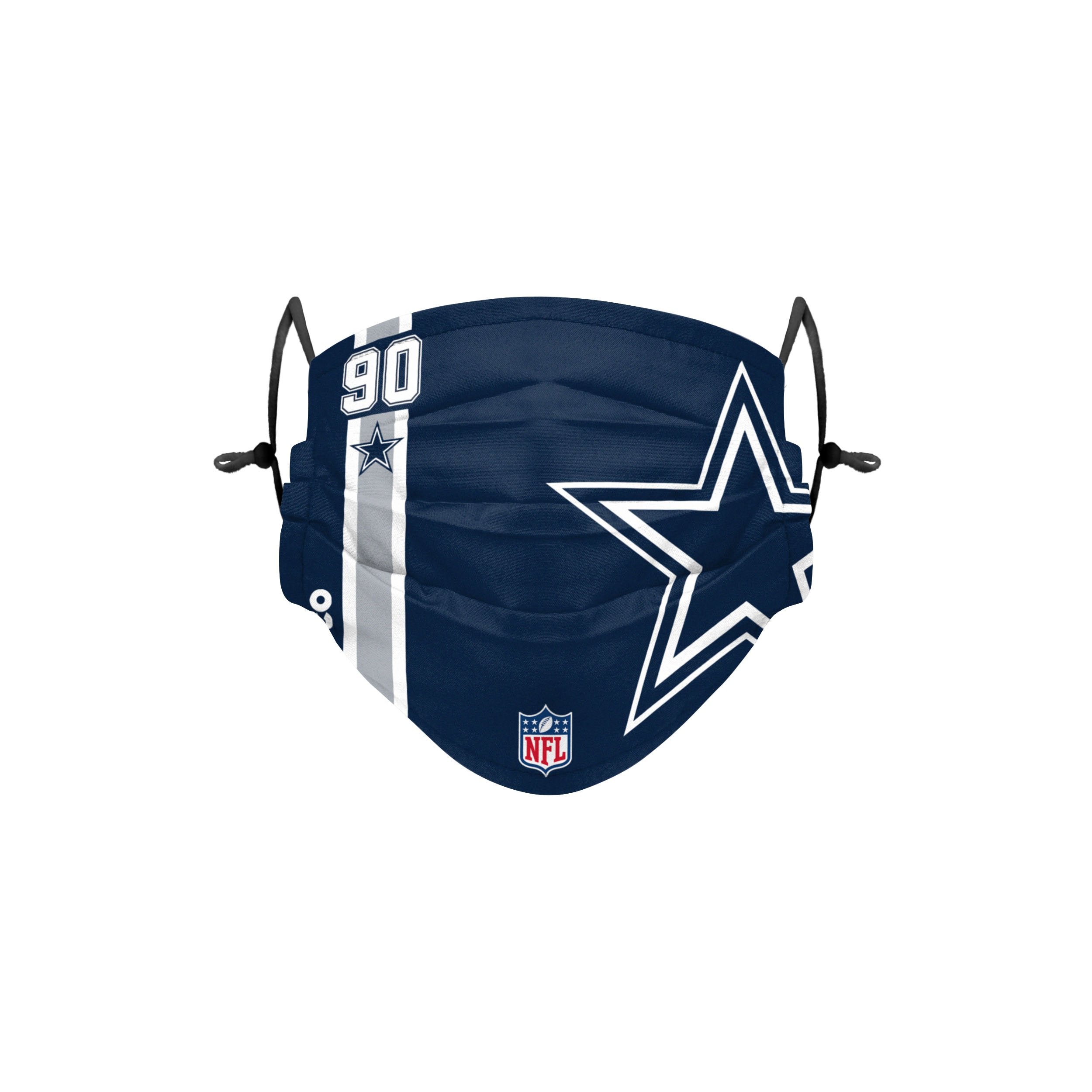 Dallas Cowboys NFL Demarcus Lawrence On-Field Sideline Logo Face Cover