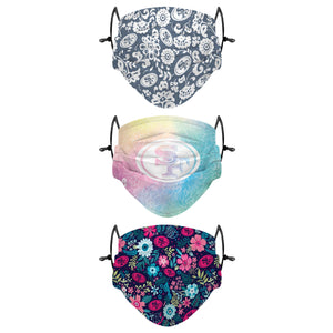 San Francisco 49ers NFL Spring Flowers 3 Pack Face Cover