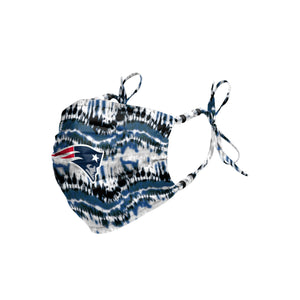 New England Patriots NFL Tie-Dye Beaded Tie-Back Face Cover