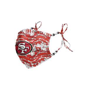 San Francisco 49ers NFL Tie-Dye Beaded Tie-Back Face Cover