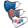 Buffalo Bills NFL Thematic Sport 3 Pack Face Cover