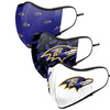 Baltimore Ravens NFL Thematic Sport 3 Pack Face Cover