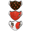 Cleveland Browns NFL Thematic Sport 3 Pack Face Cover