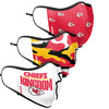 Kansas City Chiefs NFL Thematic Sport 3 Pack Face Cover