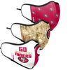 San Francisco 49ers NFL Thematic Sport 3 Pack Face Cover