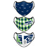 Seattle Seahawks NFL Thematic Sport 3 Pack Face Cover