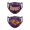 Baltimore Ravens NFL Womens Knit 2 Pack Face Cover