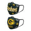 Green Bay Packers NFL Womens Knit 2 Pack Face Cover