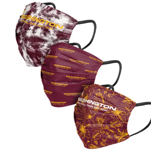 Washington Commanders NFL Womens Matchday 3 Pack Face Cover