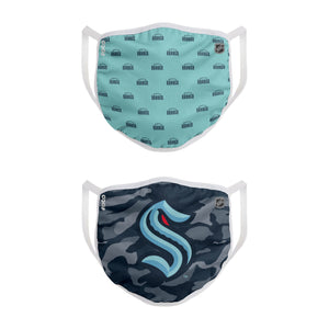 Seattle Kraken NHL Clutch 2 Pack Face Cover