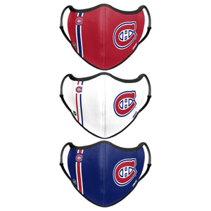 Montreal Canadiens NHL Sport 3 Pack Face Cover