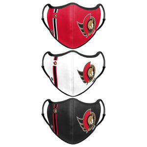 Ottawa Senators NHL Sport 3 Pack Face Cover