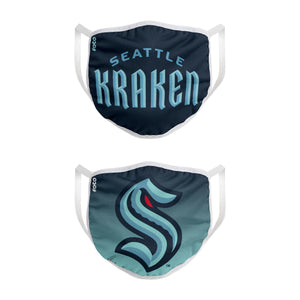 Seattle Kraken NHL Printed 2 Pack Face Cover