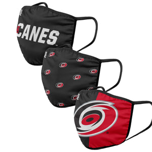 Carolina Hurricanes NHL 3 Pack Face Cover