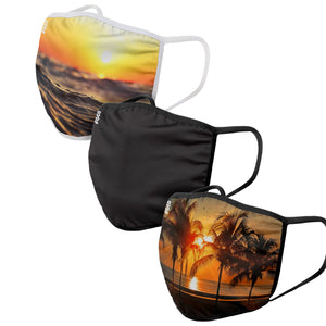 Beach Life 3 Pack Face Cover