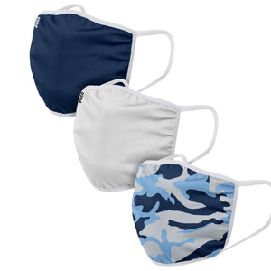 Blue Blend 3 Pack Face Cover