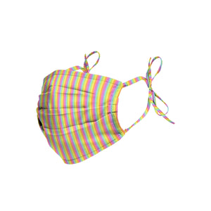 Pastel Stripes Tie-Back Face Cover