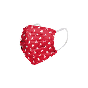 Repeat Reindeer Pleated Face Cover