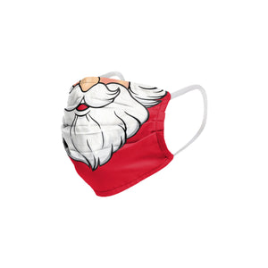 Santa Face Pleated Face Cover