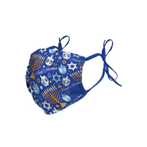 Thematic Hanukkah Tie-Back Face Cover