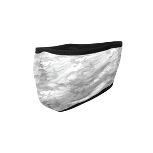 White Camo Earband Face Cover