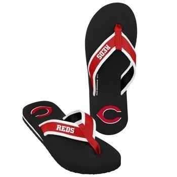 MLB, Shoes, Cincinnati Reds Mlb Red Glitter Flip Flops