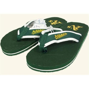 MLB 2014 Mens Color Contour Flip Flops Oakland A's