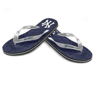 MLB 2014 Womens Glitter Flip Flops New York Yankees