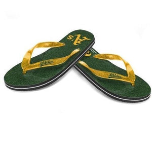 MLB 2014 Womens Glitter Flip Flops Oakland A's