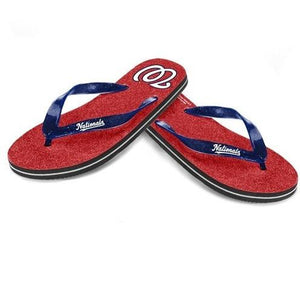 MLB 2014 Womens Glitter Flip Flops Washington Nationals
