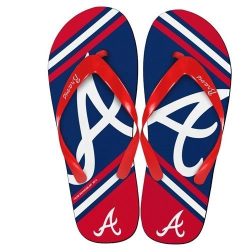 MLB 2014 Unisex Big Logo Flip Flops Atlanta Braves