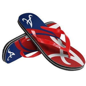 MLB Unisex Big Logo Flip FLop Atlanta Braves