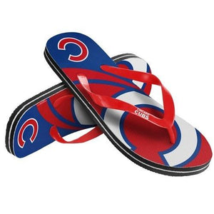 MLB Unisex Big Logo Flip Flops Chicago Cubs