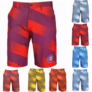 MLB Mens Diagonal Stripe Walking Shorts - Pick Your Team!