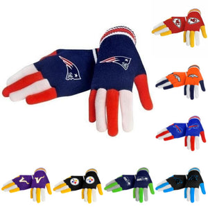 NFL Multi Color Knit Gloves - Pick Your Team!