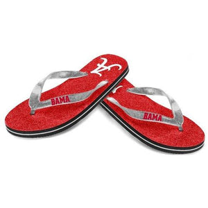 NCAA 2014 Womens Glitter Flip Flops Alabama Crimson Tide