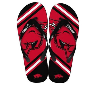 NCAA 2014 Unisex Big Logo Flip Flops Arkansas Razorbacks