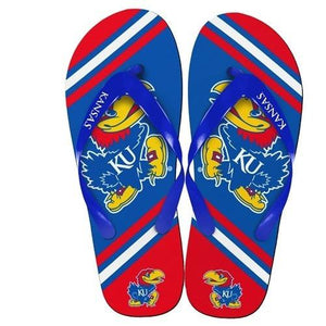 NCAA 2014 Unisex Big Logo Flip Flops Kansas Jayhawks