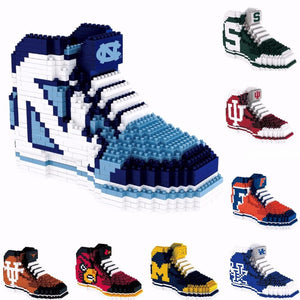 NCAA 3D Brxlz Sneaker Puzzle Building Blocks Set - Pick Your Team!