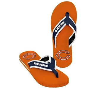 NFL 2014 Mens Color Contour Flip Flops Chicago Bears