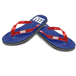 NFL 2014 Womens Glitter Flip Flops New York Giants