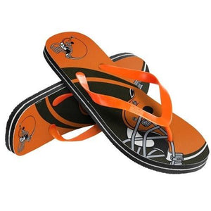 NFL 2015 Unisex Big Logo Flip Flops Cleveland Browns