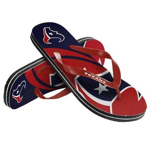 NFL 2015 Unisex Big Logo Flip Flops Houston Texans