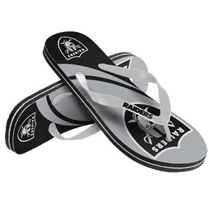 NFL 2015 Unisex Big Logo Flip Flops Oakland Raiders