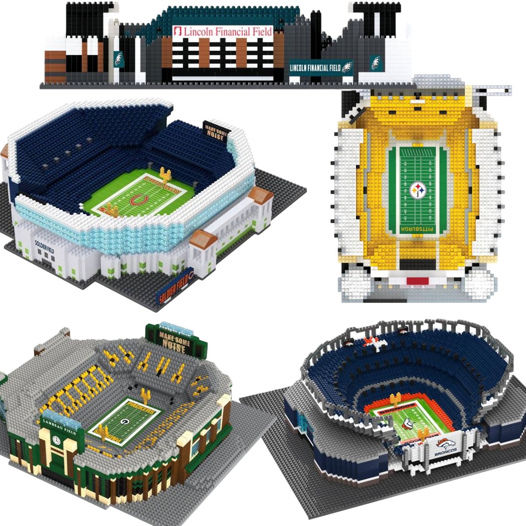 Denver Broncos NFL Mile High 3D BRXLZ Puzzle Stadium Blocks Set