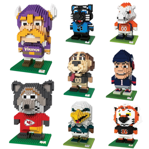 NFL 3D Brxlz Mascot Puzzle Building Blocks Set - Pick Your Team!